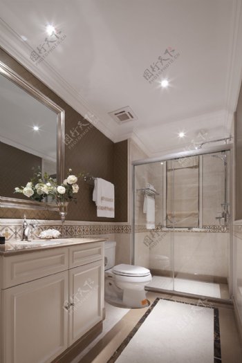 现代卫浴室内设计家装效果图