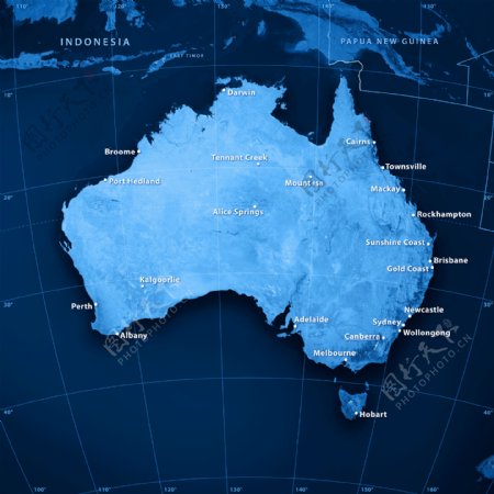 澳大利亚地图图片