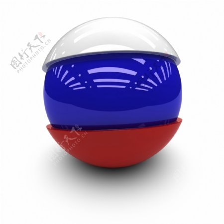 俄罗斯国旗球体图片