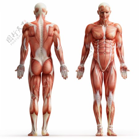 男性肌肉结构图片