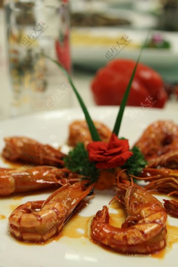 美食油焖大虾图片