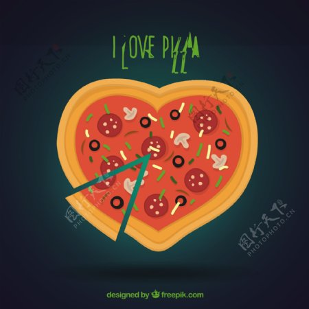 我喜欢吃比萨