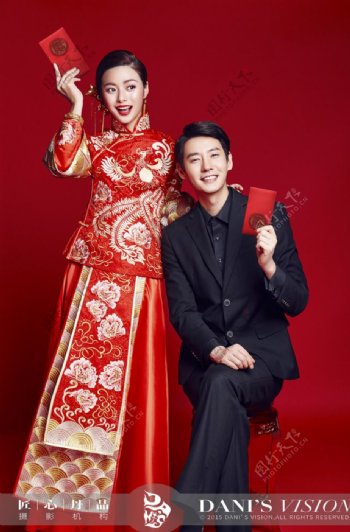 中国风的婚纱照图片