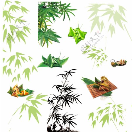 竹叶粽子图片