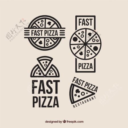 比萨的四个标志的选择