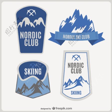 滑雪俱乐部标志设置