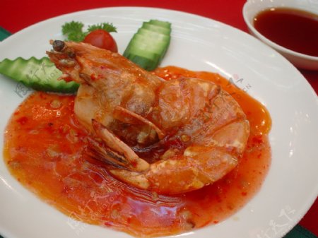 泰国鸡酱大明虾图片