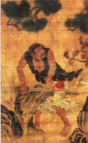 砺剑图人物画中国古画0273