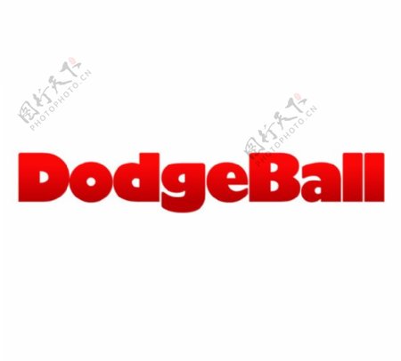 DodgeBalllogo设计欣赏DodgeBall电影LOGO下载标志设计欣赏