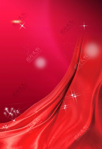 丝绸高光线条红色背景素材