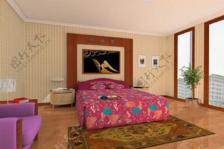 卧室室内装饰设计效果图