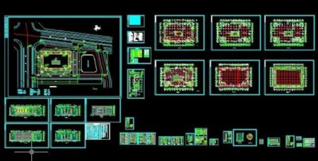 某商业商城框架结构建筑施工图