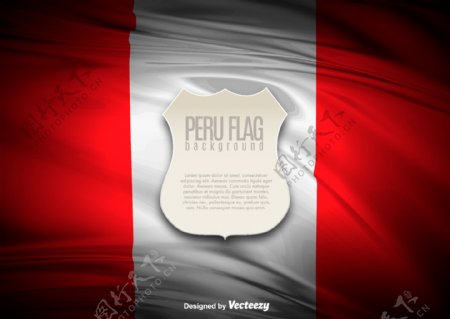 秘鲁国旗插图旗