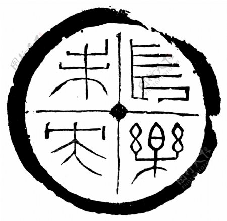 瓦当图案秦汉时期图案中国传统图案图案152