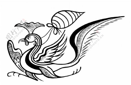 花鸟图案魏晋南北朝图案中国传统图案132
