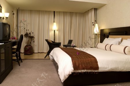 素雅宾馆卧室效果图图片