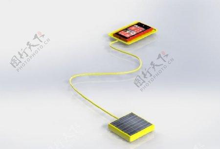 诺基亚Lumia手机无线充电的照片