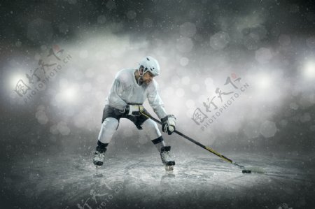 冰球运动摄影图片