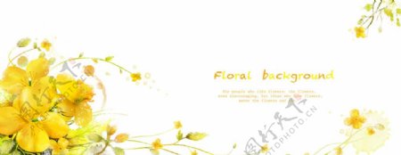 花卉装饰背景图源文件