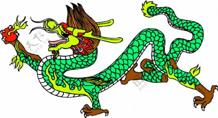 龙纹吉祥图案中国传统图案0008