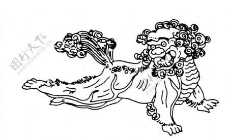 清代动物图案中国传统图案0034