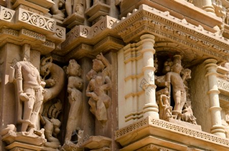 雕刻人物印度建筑设计图片