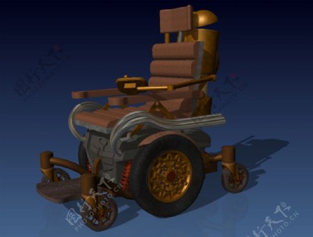 对于享御蒸汽朋克轮椅设计