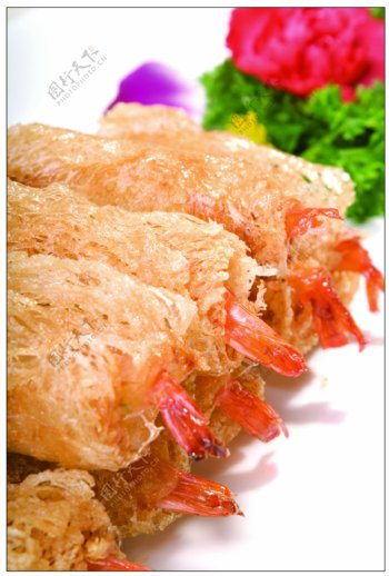 凤尾海虾卷图片