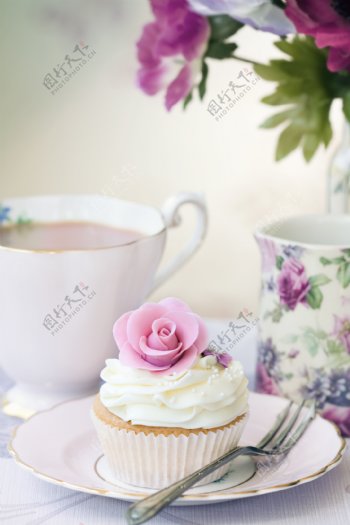 温馨下午茶甜点图片