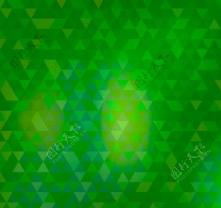 绿色三角拼格背景矢量素材下载