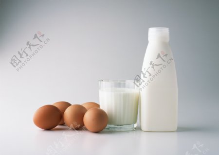 牛奶与鸡蛋图片