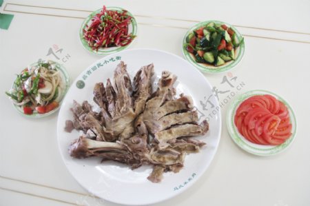 新疆美食羊羔肉图片
