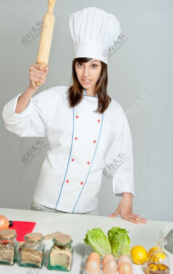 性感美女厨师图片