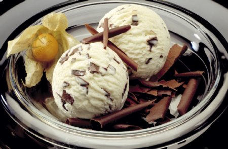 冰淇淋与巧克力图片