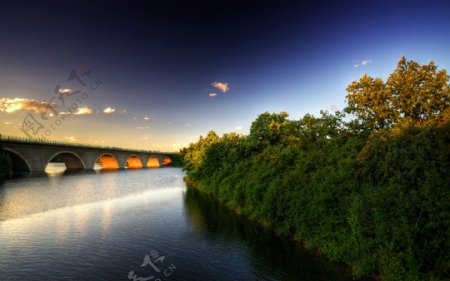 拱桥风景图片