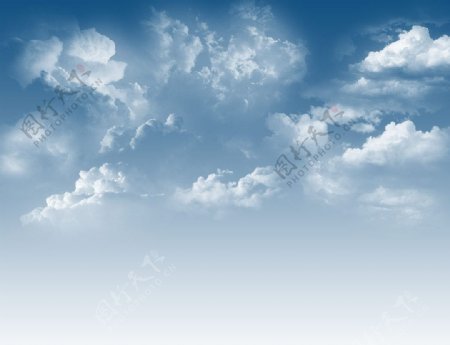 10种云朵多云效果天空白云PS笔刷下载