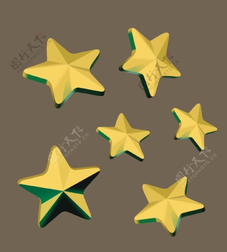 金色的星星收集