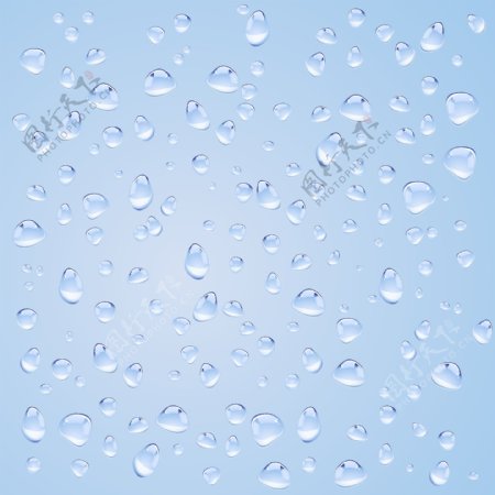 晶莹水滴玻璃背景矢量素材图片