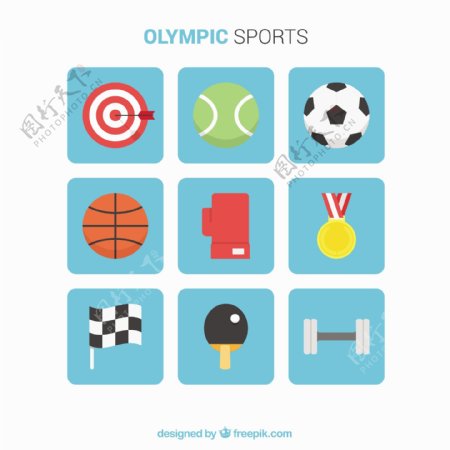 奥运体育平面元素