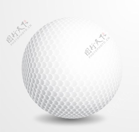 白色高尔夫球矢量素材