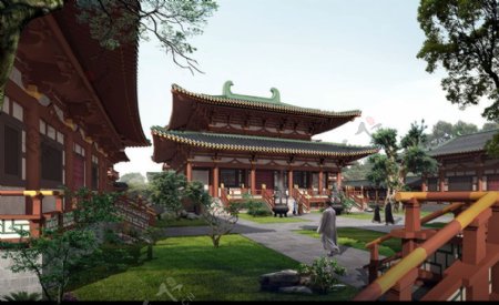佛寺庙设计图片