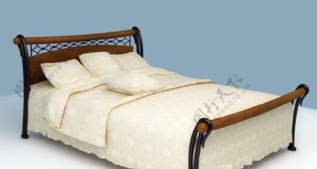 AlfGroupLaFeniceBed高精细建模的床