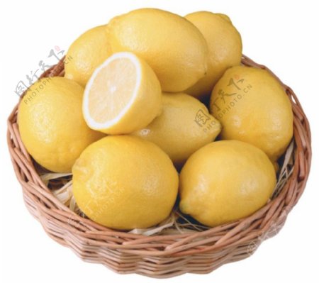 篮子里的柠檬