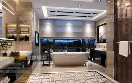 现代风格洗浴空间设计