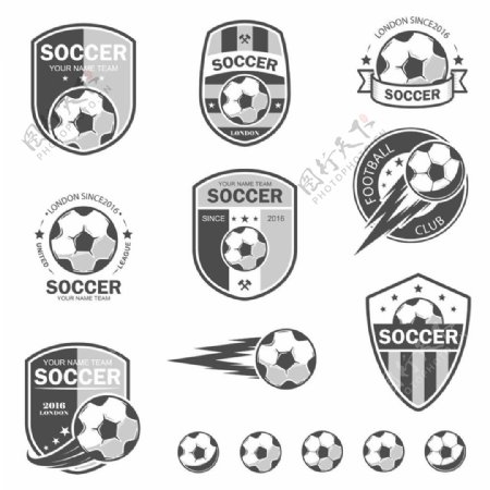 足球运动徽标设计图片