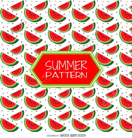 夏天草莓图案