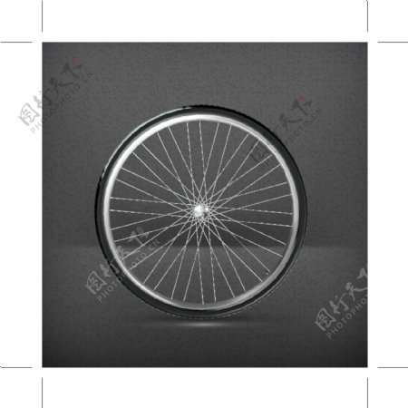 自行车轮背景图片