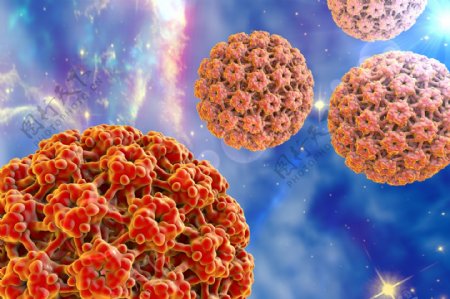 宇宙中的癌细胞病毒图片