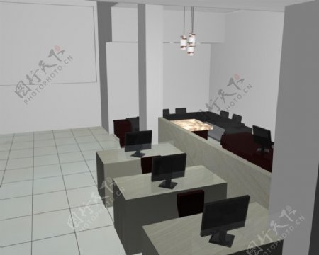 3Dmaya办公室图片
