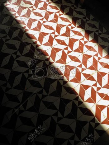 地板瓷砖Tesselated光设计模式镶嵌摩洛哥模式